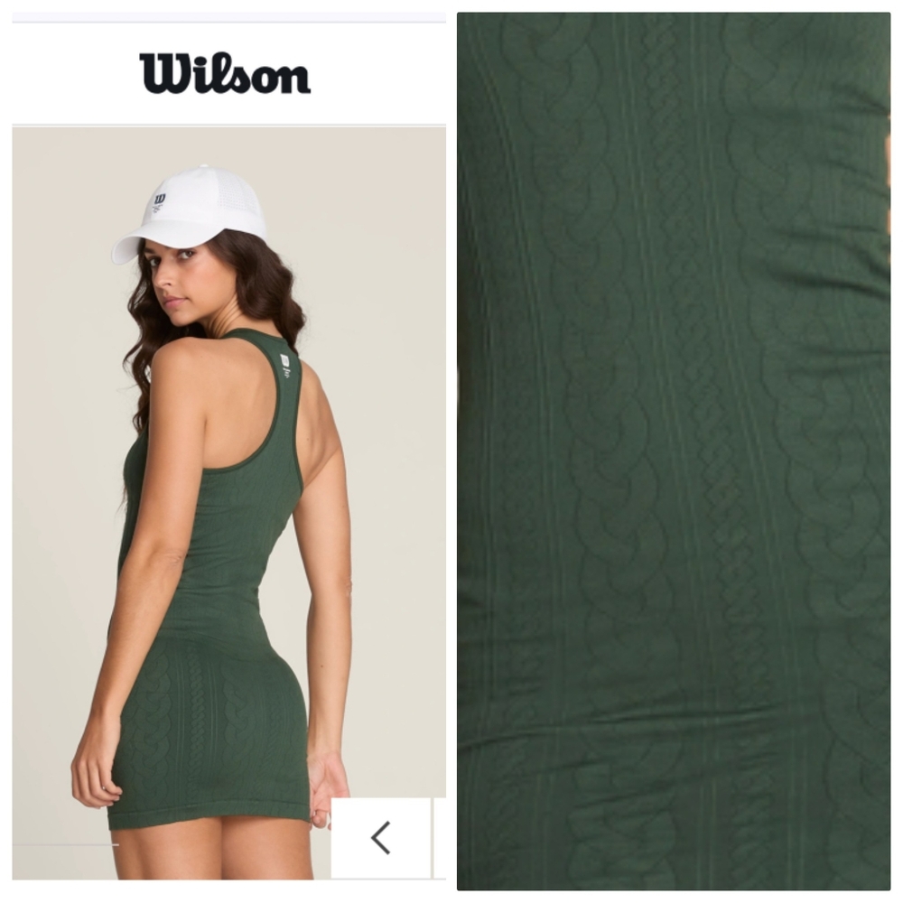 Nwot Wilson Wimbledon Kenmore 2.0 Tennis Core Braided Stamp Navy Dress s